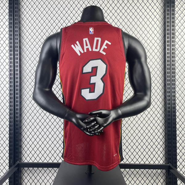 Regata NBA Miami Heat Statement Edition Dwayne Wade Vermelha