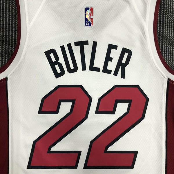 Regata NBA Miami Heat Association Edição 75 anos Jimmy Butler Branca