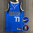 Regata NBA Dallas Mavericks Icon Edição 75 anos Luka Doncic Azul