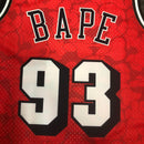 Regata NBA BAPE x Miami Heat Mitchell & Ness Vermelha
