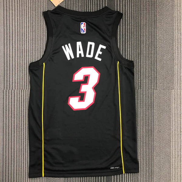 Regata NBA Miami Heat City Edição 75 anos Dwayne Wade Preta