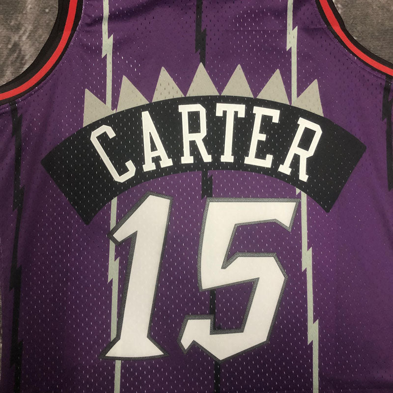 Regata Toronto Raptors Retrô Mitchell & Ness 1998/1999 Vince Carter Roxa