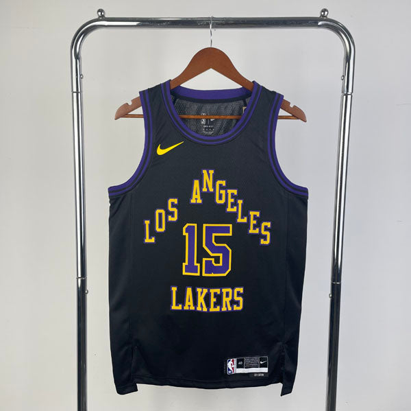 Regata NBA Los Angeles Lakers City Edition 23/24 Austin Reaves Preta