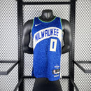Regata NBA Milwaukee Bucks City Edition 23/24 Damian Lillard Azul