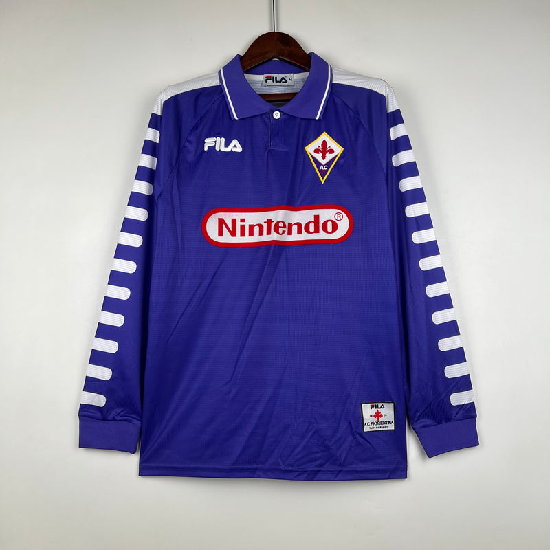 Camisa Manga Longa Fiorentina 1998 Nintendo® (MODELO DE COLECIONADOR)