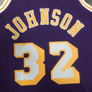 Regata Lakers Retrô Mitchell & Ness 1984/1985 Magic Johnson Roxa