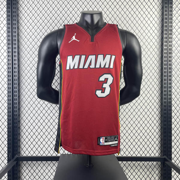 Regata NBA Miami Heat Statement Edition Dwayne Wade Vermelha