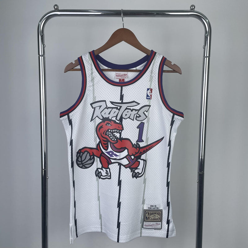 Regata Toronto Raptors Retrô Mitchell & Ness 1998/1999 Tracy McGrady Branca