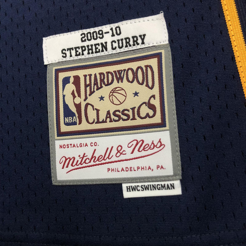 Regata Warriors Retrô Mitchell & Ness 2009/2010 Stephen Curry Azul