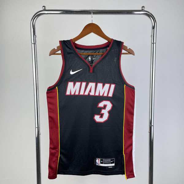 Regata NBA Miami Heat Icon Edition Dwayne Wade Preta