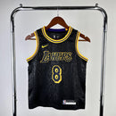 Regata Infantil NBA Los Angeles Lakers Kobe Bryant 8 Preta