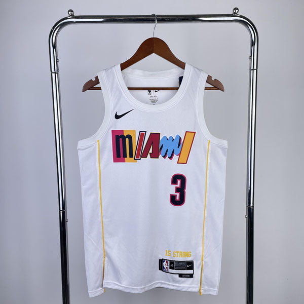 Regata NBA Miami Heat City Edition 22/23 Dwayne Wade Branca