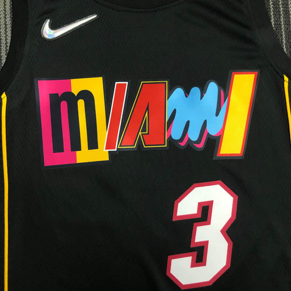 Regata NBA Miami Heat City Edição 75 anos Dwayne Wade Preta