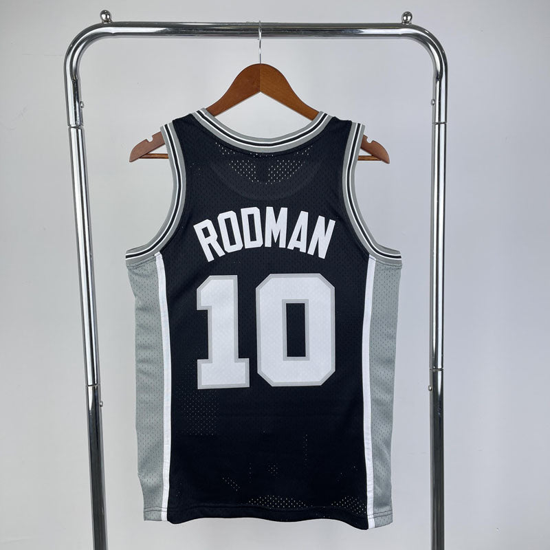 Regata Spurs Retrô Mitchell & Ness 1993/1994 Dennis Rodman Preta