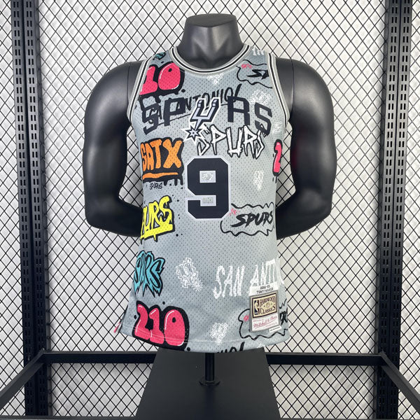 Regata Spurs Retrô Mitchell & Ness Edição Especial Tony Parker