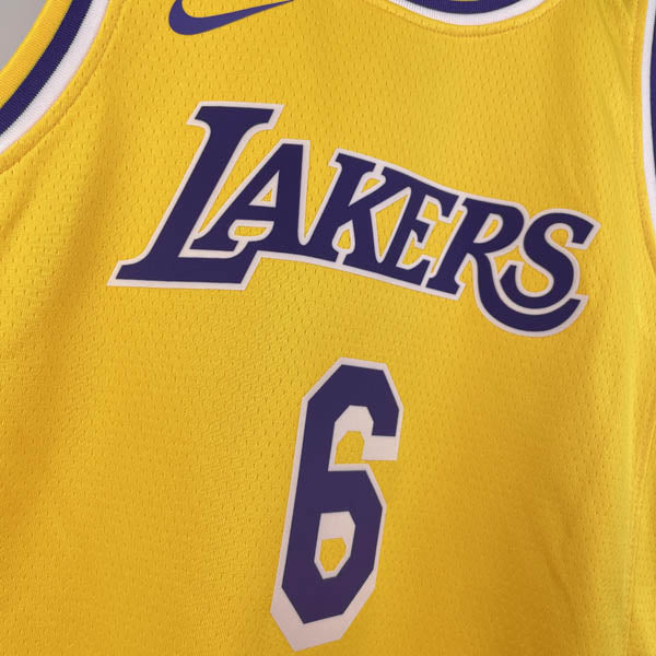 Regata Infantil NBA Los Angeles Lakers LeBron James 6 Amarela