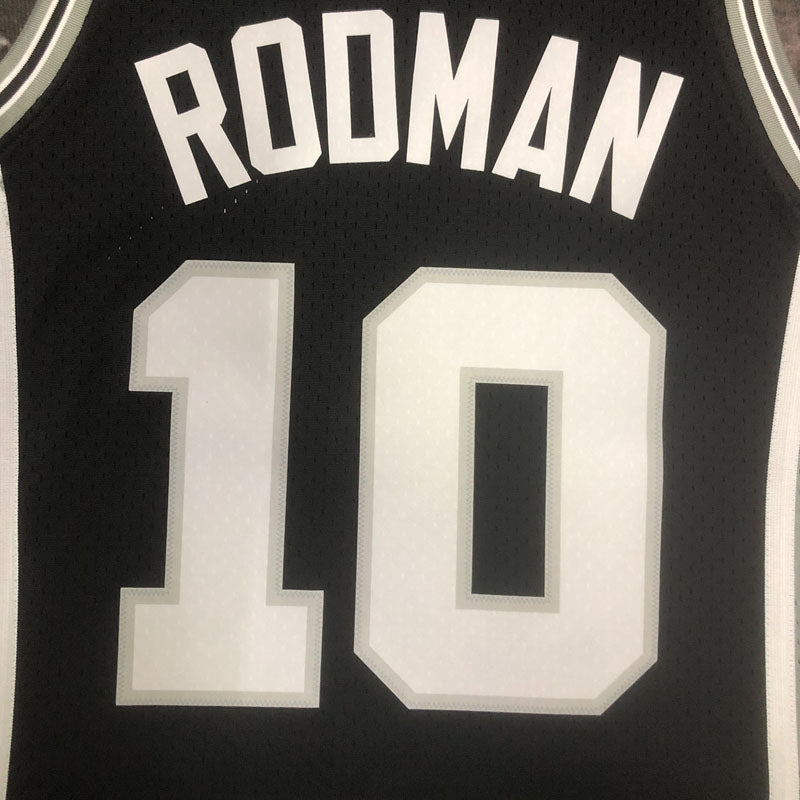 Regata Spurs Retrô Mitchell & Ness 1993/1994 Dennis Rodman Preta