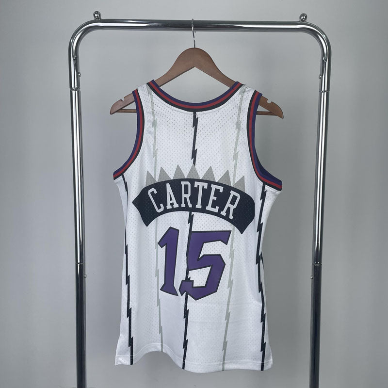 Regata Toronto Raptors Retrô Mitchell & Ness 1998/1999 Vince Carter Branca