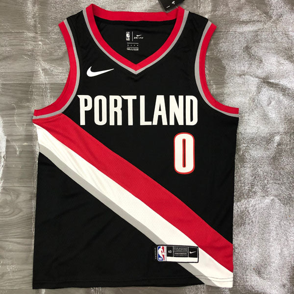 Regata NBA Portland Trail Blazers Icon Edition Damian Lillard Preta