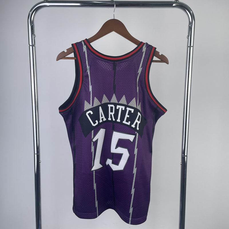 Regata Toronto Raptors Retrô Mitchell & Ness 1998/1999 Vince Carter Roxa