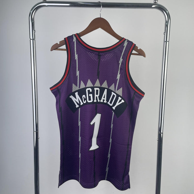 Regata Toronto Raptors Retrô Mitchell & Ness 1998/1999 McGrady Roxa