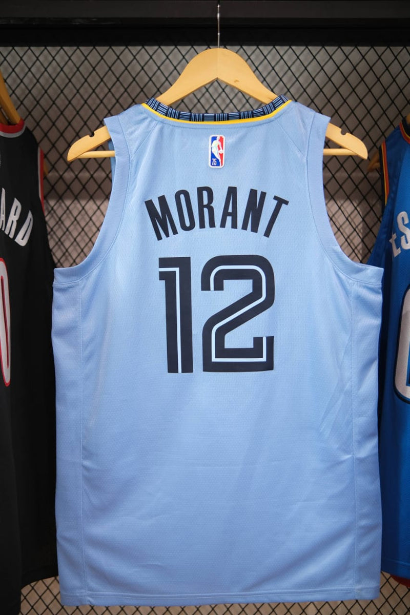 Regata NBA Memphis Grizzlies Statement Edição 75 anos Ja Morant Azul