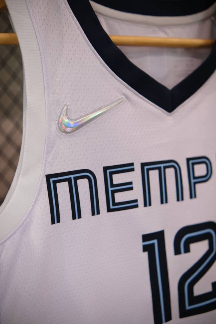 Regata NBA Memphis Grizzlies Association Edição 75 anos Ja Morant Branca