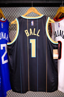 Regata NBA Charlotte Hornets City Edition 22/23 LaMelo Ball Preta