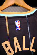 Regata NBA Charlotte Hornets City Edition 22/23 LaMelo Ball Preta