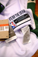 Regata NBA Milwaukee Bucks Lillard 23/24 Association Edition Branca