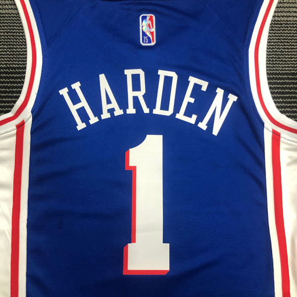 Regata NBA Philadelphia 76ers Edição 75 anos 21/22 James Harden Azul