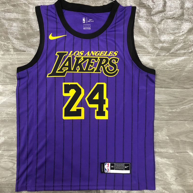 Regata NBA Los Angeles Lakers City Edition 18/19 Kobe Bryant 24 Roxa