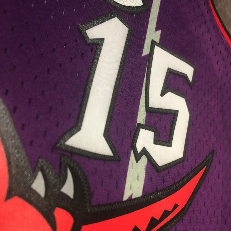 Regata Toronto Raptors Retrô Mitchell & Ness 1998/1999 Vince Carter Roxa