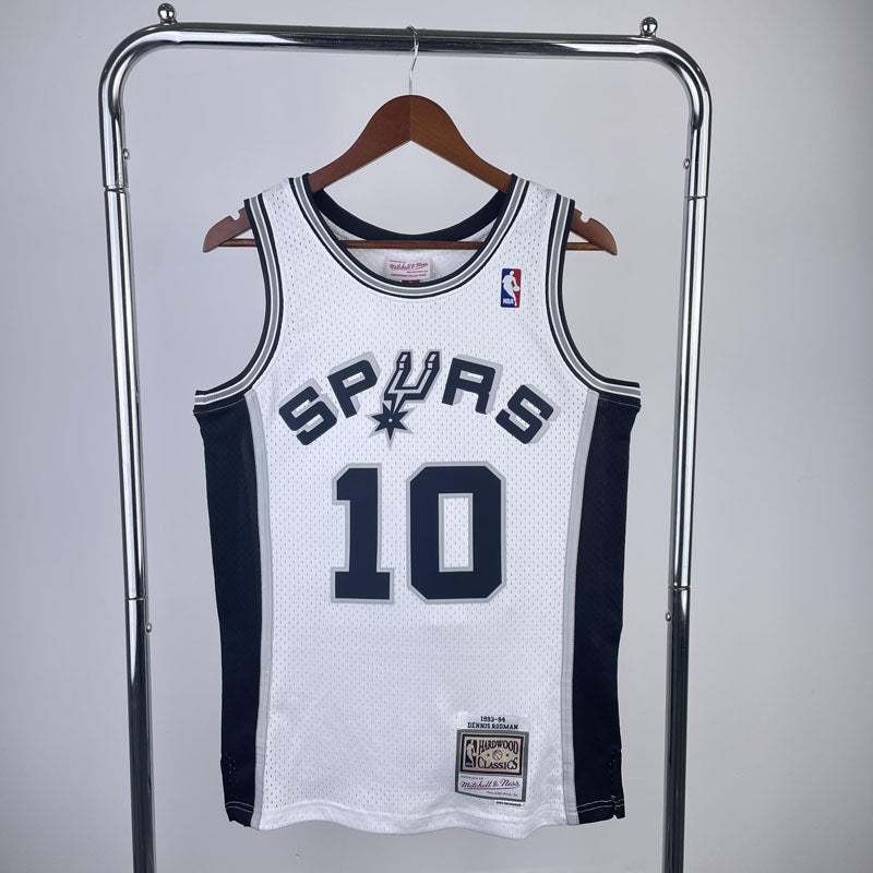 Regata Spurs Retrô Mitchell & Ness 1993/1994 Dennis Rodman Branca