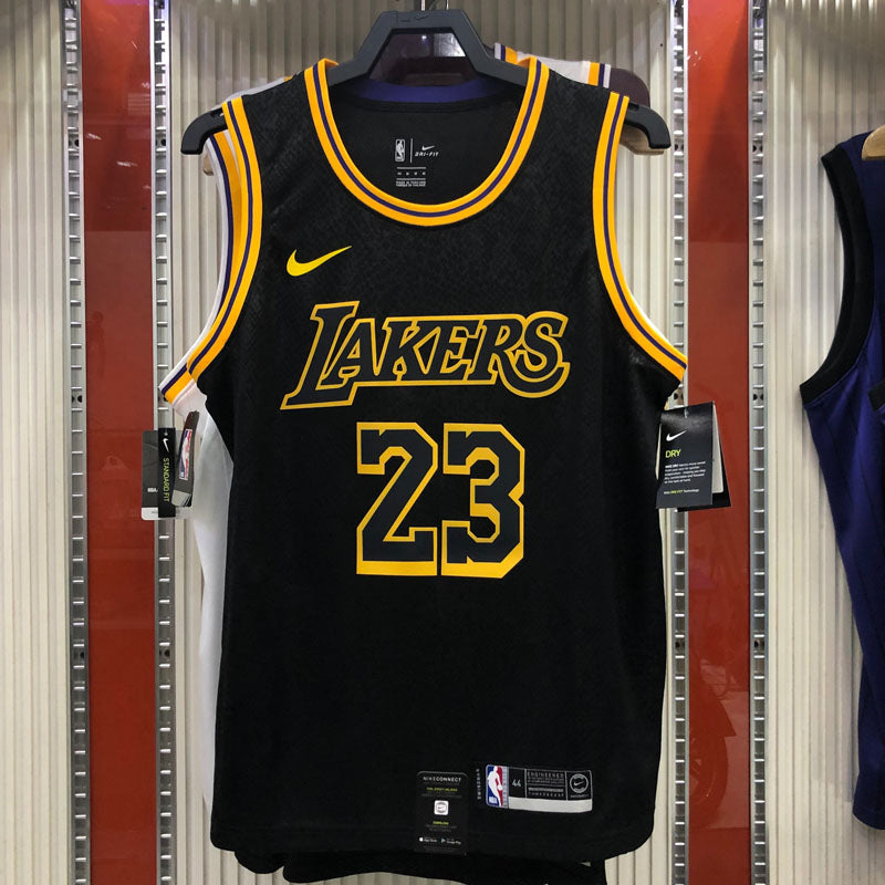 Regata NBA Los Angeles Lakers Black Mamba LeBron James 23 Preta