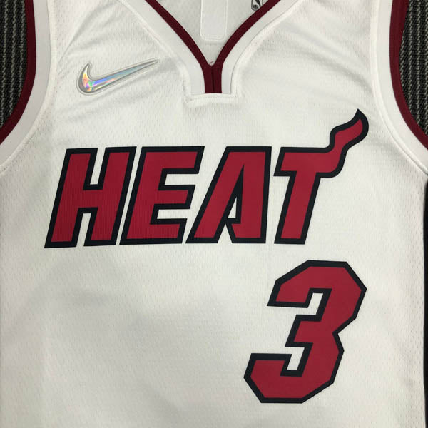 Regata NBA Miami Heat Association Edição 75 anos Dwayne Wade Branca