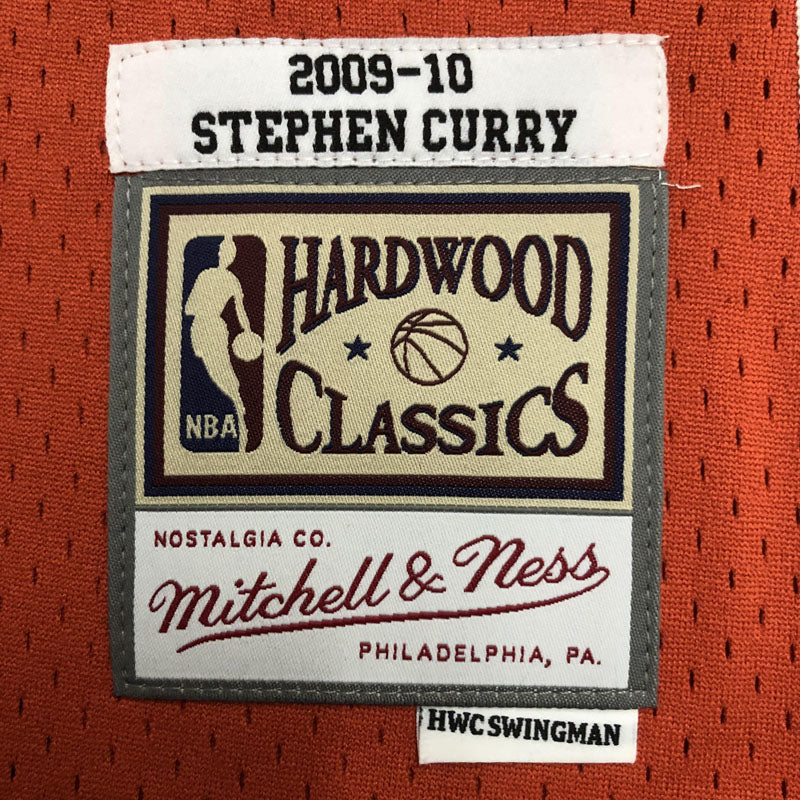 Regata Warriors Retrô Mitchell & Ness 2009/2010 Stephen Curry Vermelha