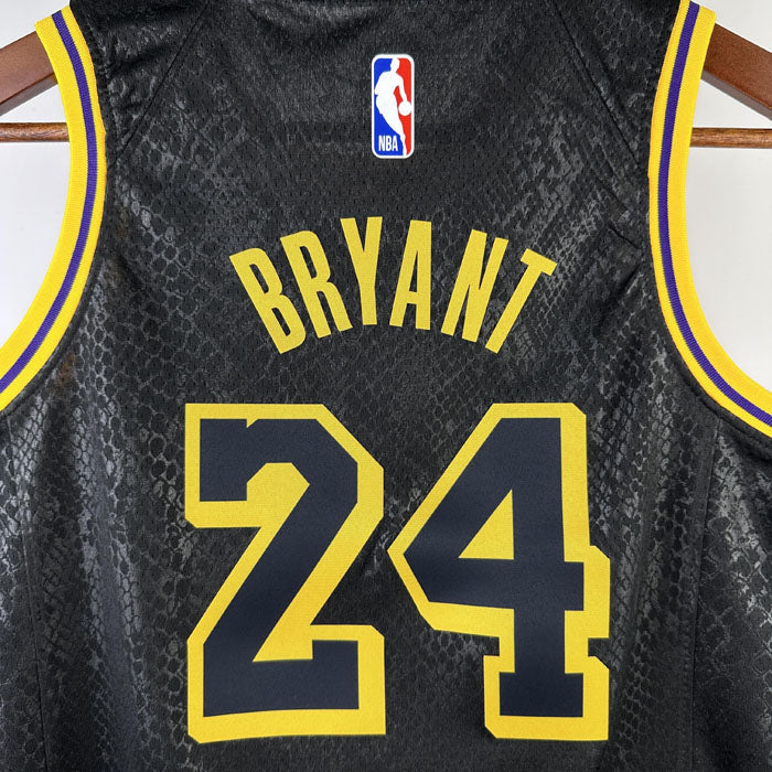 Regata Infantil NBA Los Angeles Lakers Kobe Bryant 24 Preta