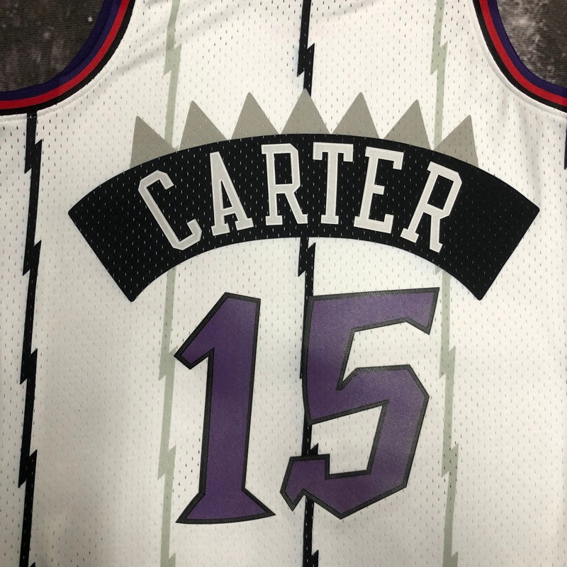 Regata Toronto Raptors Retrô Mitchell & Ness 1998/1999 Vince Carter Branca