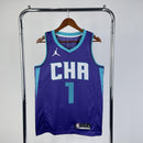 Regata NBA Charlotte Hornets Statement Edition 20/21 LaMelo Ball Roxa
