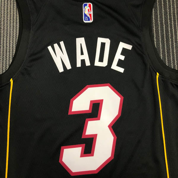 Regata NBA Miami Heat City Edição 75 anos Dwayne Wade Preta