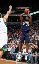 Regata NBA Cleveland Retrô Mitchell & Ness 2008/2009 LeBron James Azul